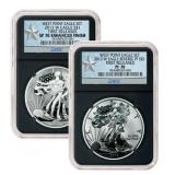 2013-W Silver Eagle Set - NGC SP70 & PF70