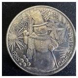 1 oz Fine Silver Round ï¿½ Winter Design