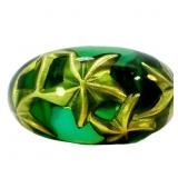 Iridescent Starfish Domed Wide Band Ring