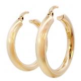 1+ ' Bold High Polish Hoop Earrings