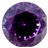 3.5 Carat Purple Sapphire Round Cut Loose Gemstone