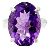 7.5 Carat Amethyst Signature Ring