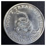 1 oz Fine Silver Round - Don't Tread On Me