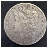 1896-O Morgan Silver Dollar