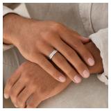 Men's 3/4 Carat Very Fine Diamond band 14k WG