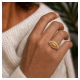 $8k Custom Fire Opal & Diamond Ring 18k