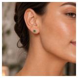 Emerald Earrings 18k Gold $1 NO RESERVE