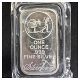 SilverTowne 1 oz Fine Silver Bar ï¿½ Prospector