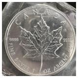 1995 1 oz Fine Silver Maple Leaf -  Sealed