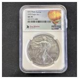 2020 American Silver Eagle ï¿½ MS70 NGC ï¿½ New Mexico