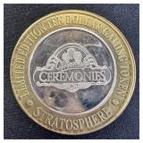 Collectible.999  Fine Silver $10 Gaming Token