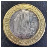 Collectible.999  Fine Silver $10 Gaming Token