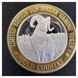 Collectible.999  Fine Silver $10 Gaming Token