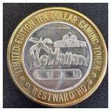 Collectible.999  Fine Silver $10 Gaming Token