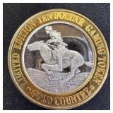 Collectible.999  Fine Silver $10 Gaming Token