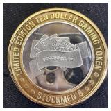 Collectible.999  Fine Silver $10 Gaming Token