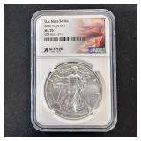 2020 American Silver Eagle Utah State MS70