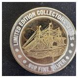 Collectible.999  Fine Silver $10 Gaming Token