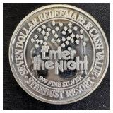 Stardust .999  Fine Silver $10 Gaming Token