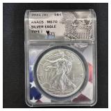 KEYDATE 2021 American Silver Eagle -Type 1 MS70