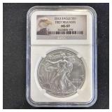 2012 American Silver Eagle 1st MS69 NGC