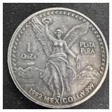 1992 1 oz Fine Silver Libertad