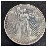 1 oz Fine Silver Round - Double Eagle Design