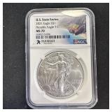 2021 American Silver Eagle Type 1 Hawaii State