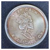 1 ounce Fine Silver Round - Keep Calm
