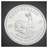 2019 1 oz Fine Silver Krugerrand