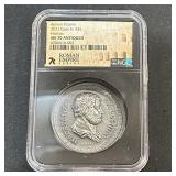2021 Cook 1 oz Fine Silver Hadrian MS70 NGC
