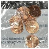 Set of (8) Lincoln Cent P&D Mint BU