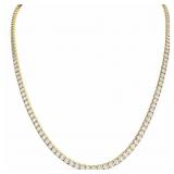 5 1/2+ CTW Diamond Contour Necklace 14k Gold