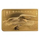 5 gram 24k Gold PAMP Bar - Bald Eagle