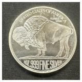 1 oz Fine Silver Buffalo Round