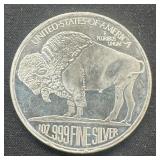 1 oz Fine Silver Round - Buffalo Design