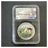 2021 Cook 1 oz Silver Colorized Mount Vemon MS70