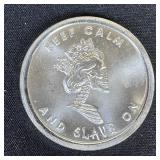 1 ounce Fine Silver Round - Keep Calm