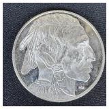 1 Ounce .999 Fine Silver Buffalo Round