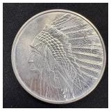 1 oz Fine Silver Round  Modified Buffalo Design
