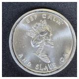 1 ounce Fine Silver Round - Keep Calm