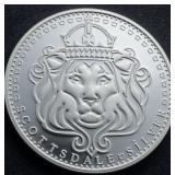 1 oz Fine Silver Round - Scottsdale Mint