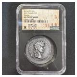 1 oz Fine Silver Cook Island Tiberius NGC MS70