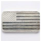 10 oz Fine Silver Bar - American Flag