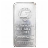 10 oz Fine Silver Bar - ENGELHARD