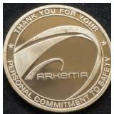 1 oz Fine Silver Arkema President's Safety Award