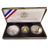 1/4 oz Gold - 1989 US Bicentennial 3 Coin Proof