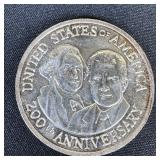 1 ounce Fine Silver Round - US 200th Anniv.