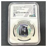 1 oz Fine Silver West Virginia Black Bear MS70
