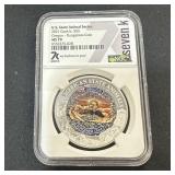 2021 1oz Fine Silver Oregon Dungeness Crab MS70